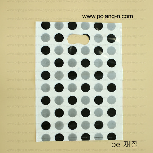 PE 인쇄__-(검정 원)- 사이즈: 4가지 (100장)